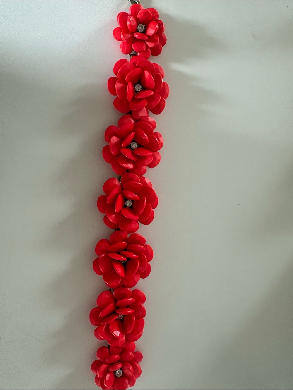 J. Crew Red Floral Statement Necklace - Women Jewelry